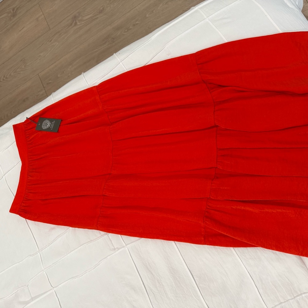 Vince Camuto Vibrant Red A-Line Skirt